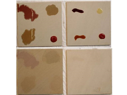 Vergelijking van geÃ¯mpregneerd en niet-geÃ¯mpregneerd zandsteen