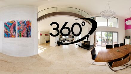 Voorbeeldafbeelding 360 panoramische rondleiding Travertin Classic Light