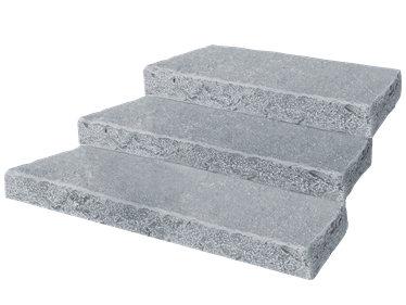 Muurblokken Kalksteen Java Blauw blootgesteld