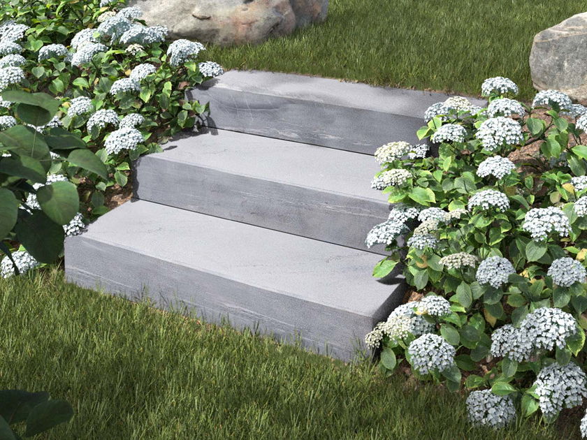 Lago kalkstenen muurblokken met tuin