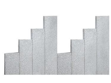 Palissadebanden Graniet Zilver Classico 8x25/Gratis plaat