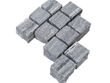 Bestrating Gneiss Urban Grey Line blootgelegd