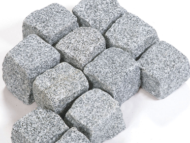 Granieten bestrating Silver Rustica 9x9x9cm