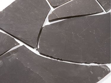 Veelhoekige platen Basalt BraziliÃ« Zwart op maat gezaagd