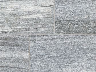 Close-up van grijze Urban Grey Line granieten platen