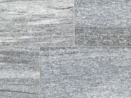 Close-up van grijze Urban Grey Line granieten platen