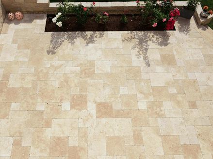 Terras van bovenaf gefotografeerd Travertin Medium SELECT