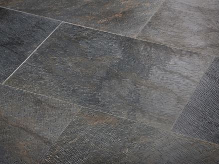 Deoli groene tegels, zijaanzicht