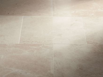 Marmertegel Royal Cream gepolijst met kap