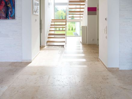 Trap en vloerbedekking Travertin Classic Light