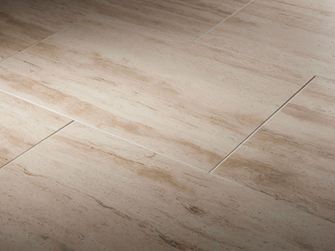 Natura tegels, geschuurd en geschuurd, zijdelings bevestigd