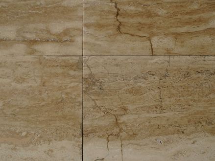 Travertin tegels Walnoot gepolijst vooraanzicht special item 01