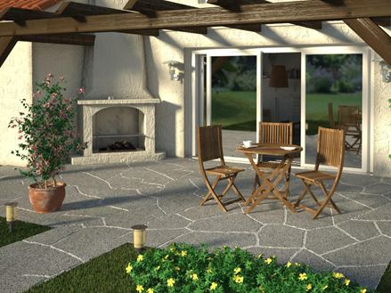 Speciaal artikel Ganit veelhoekige platen Mundo grijs