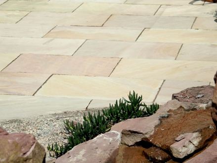 Indiase zandsteen platen Mint kleur