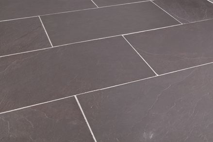 Leisteen tegels bordeaux zijmontage