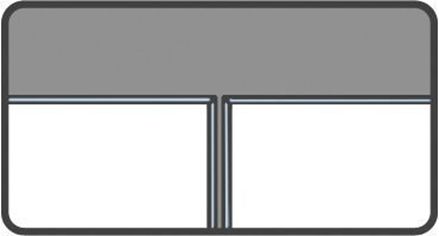 Grijs en wit pictogram van gerectificeerde tegelranden