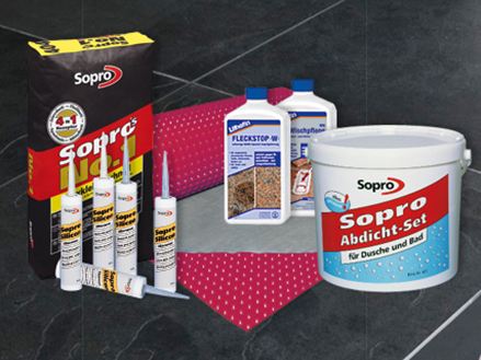 Professionele Zubehr voor een donkere leistenen vloer